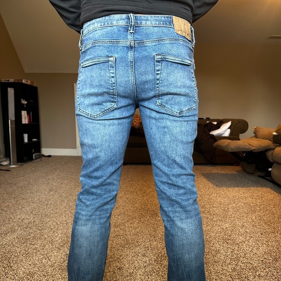 American Eagle Men's Blue Jeans Slim Straight Next Level Flex 32x32 - Picture 2 of 8